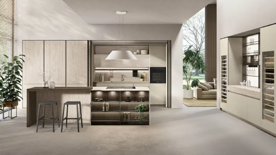 Aliant 1 Travertino | Pomice | Rovere cacao